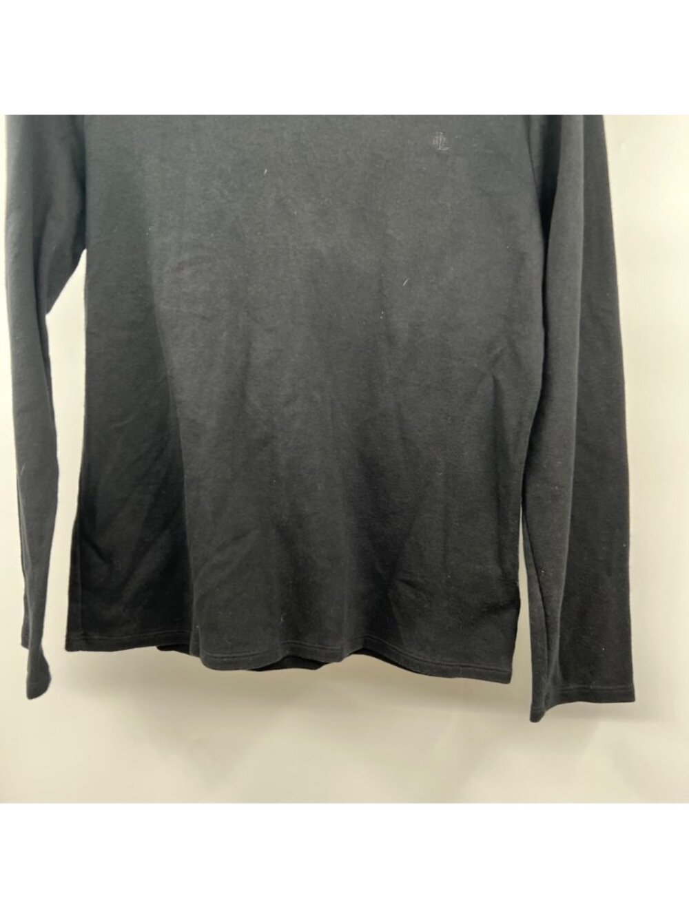 Lauren Ralph Lauren Women Turtleneck Top Long Sleeve Black Size Large - Picture 3 of 8